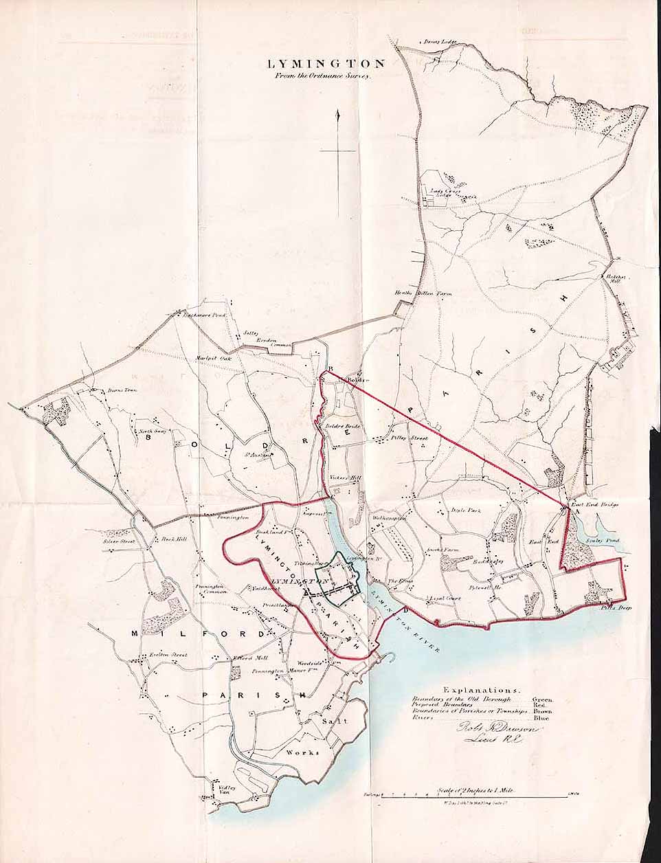 Lymington Town Plan - RK Dawson 