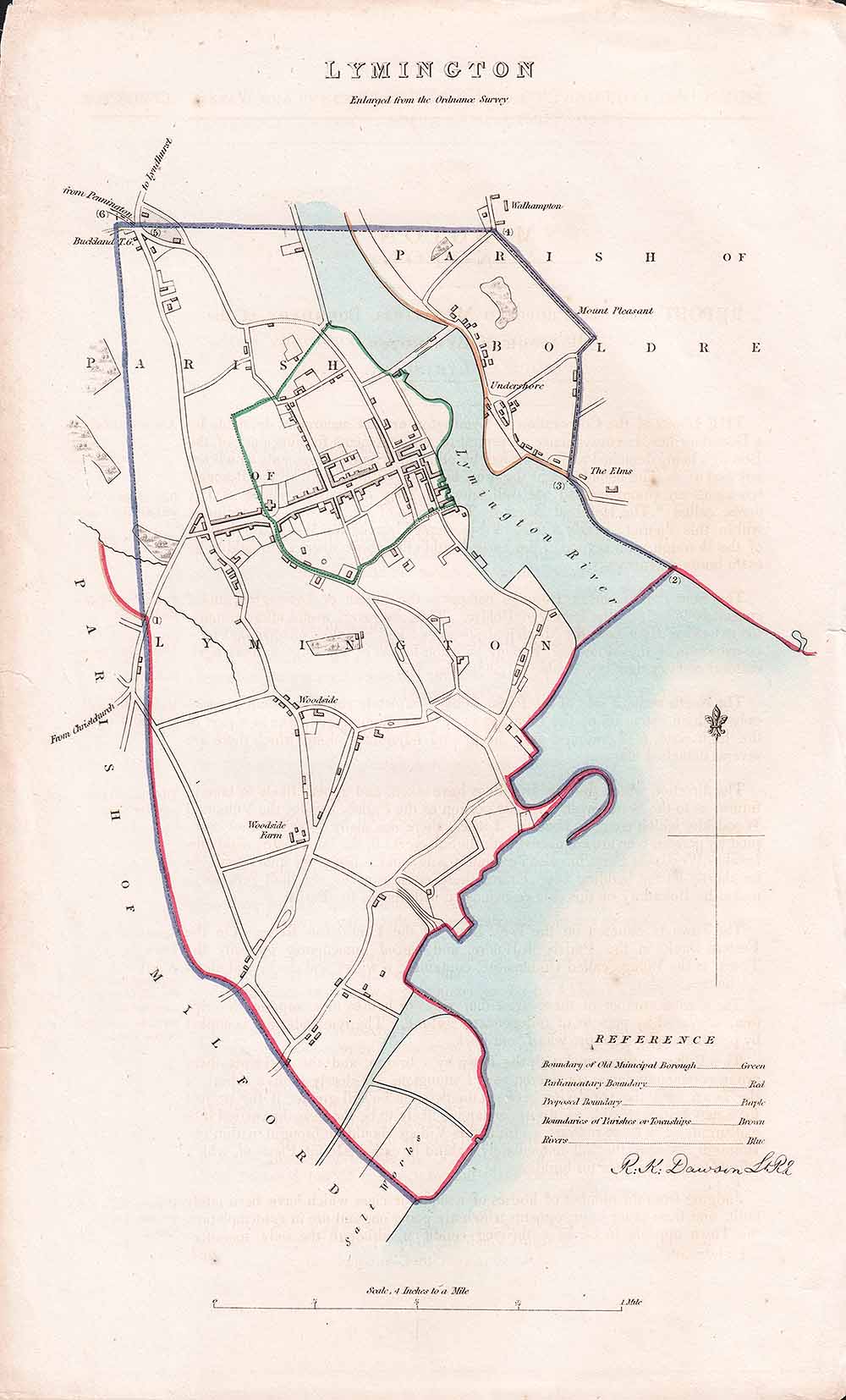 Lymington Town Plan - RK Dawson   