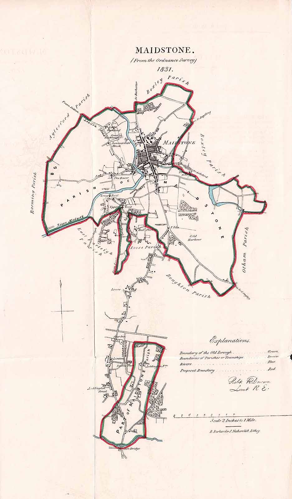 Maidstone Town Plan - RK Dawson 