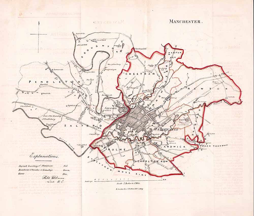 Manchester Town Plan - RK Dawson 