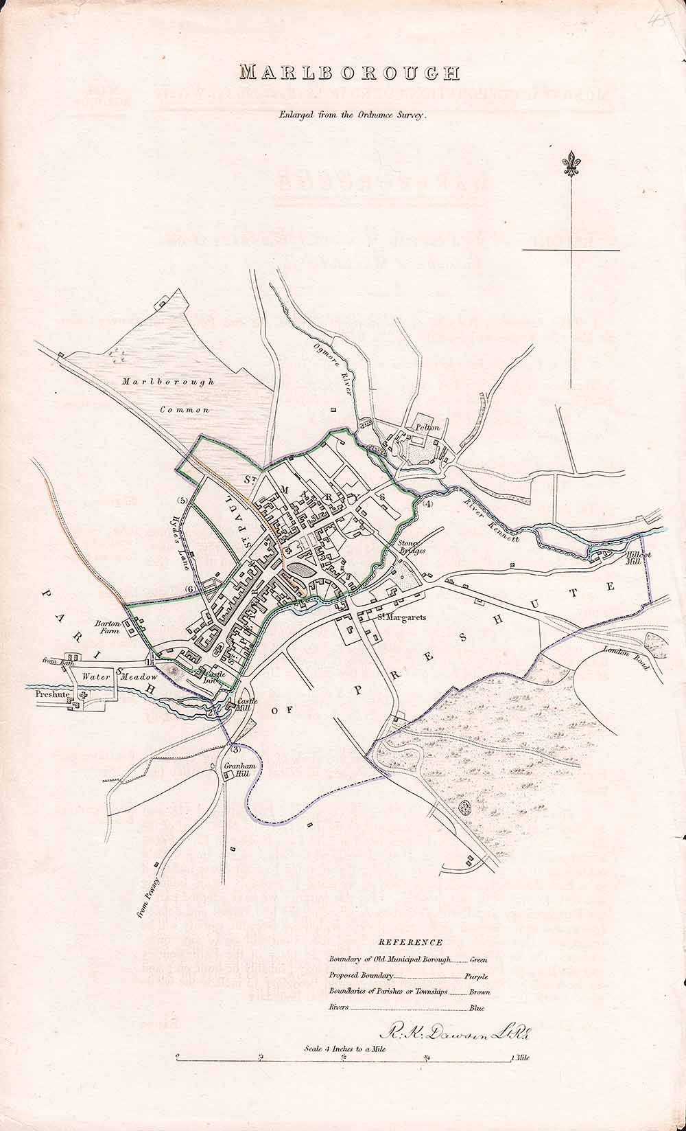 Marlborough Town Plan - R.k. Dawson.