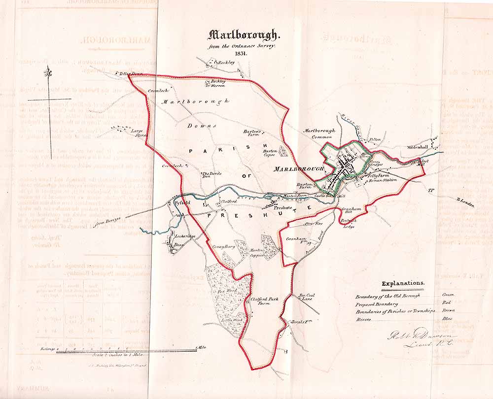 Marlborough Town Plan - R.K. Dawson. 