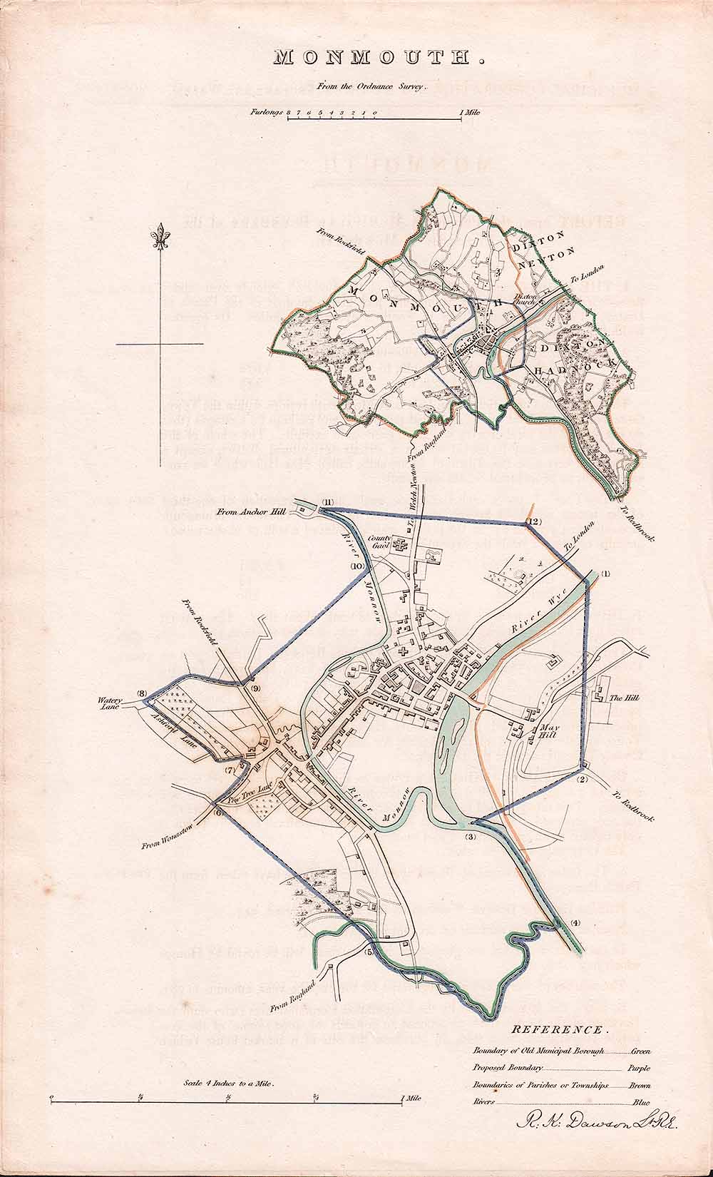 Monmouth Town Plan - RK Dawson 