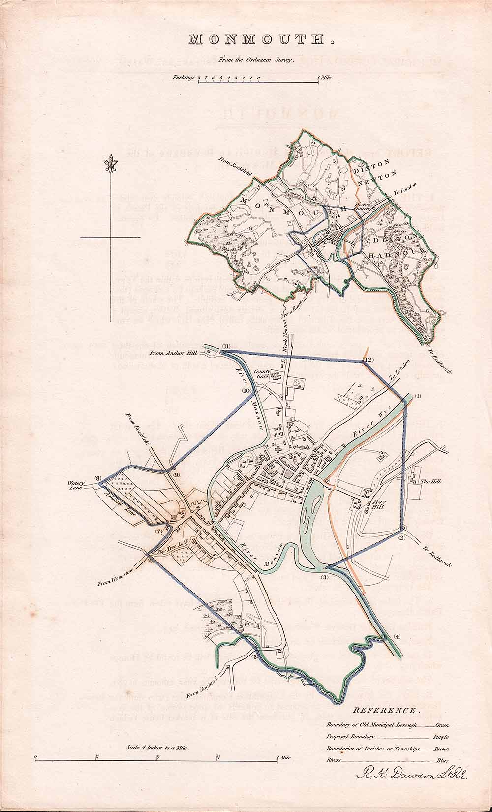 Monmouth Town Plan - RK Dawson 