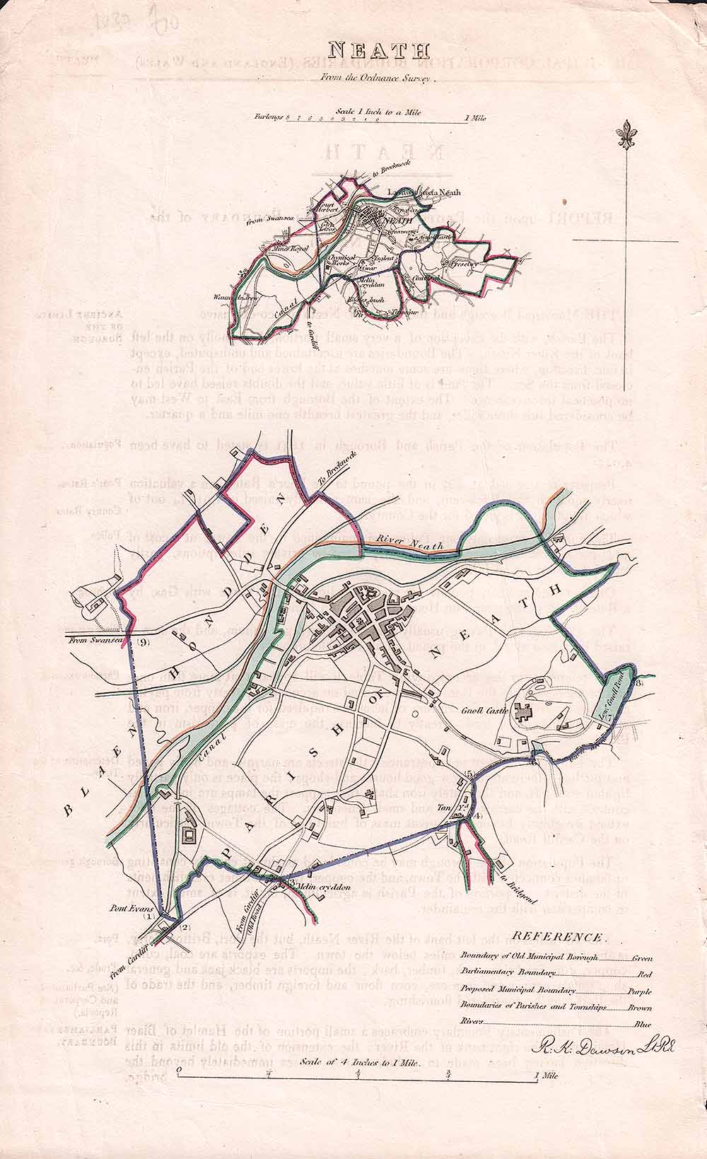 Neath Town Plan - RK Dawson 