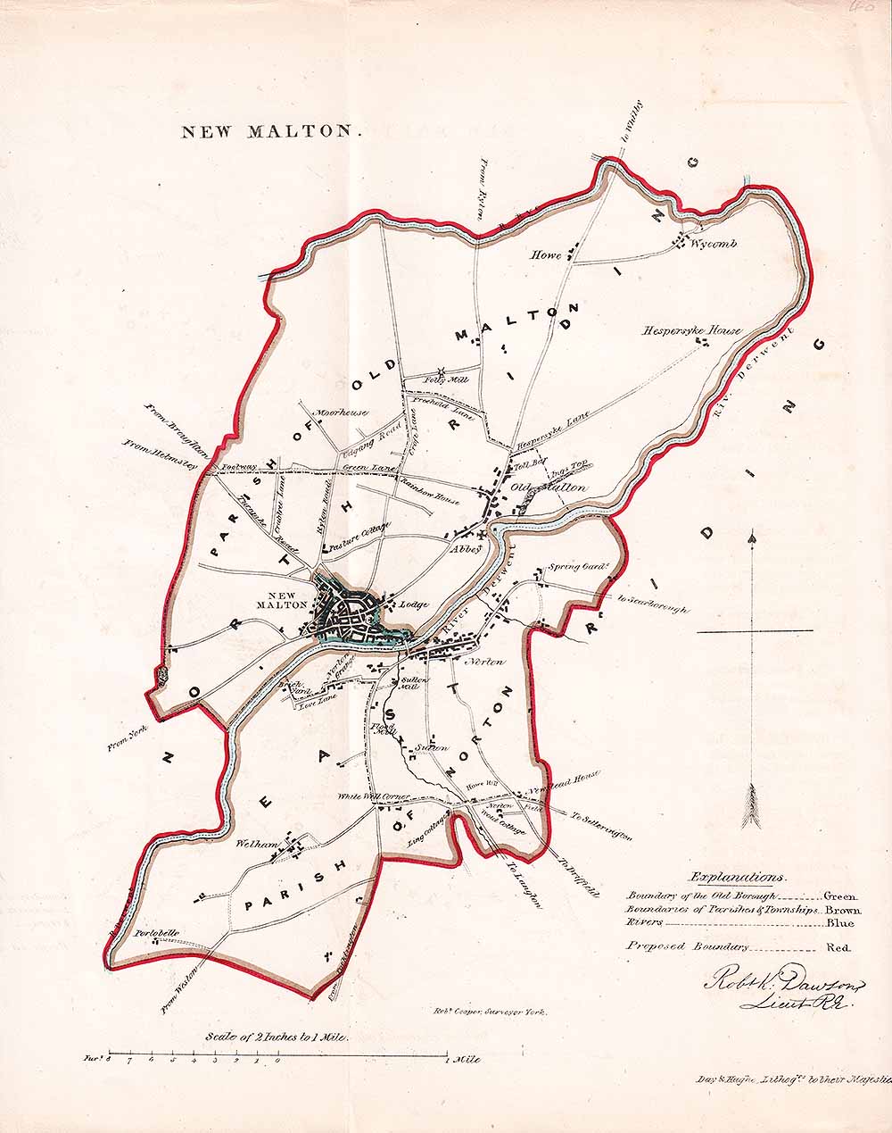 New Malton Town Plan - RK Dawson  