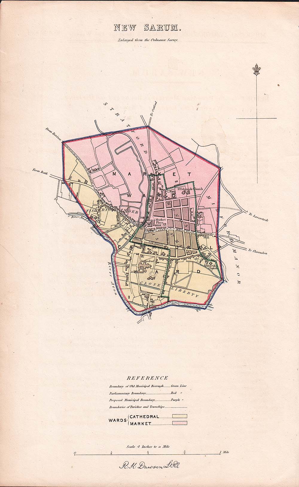 New Sarum Town Plan - RK Dawson 