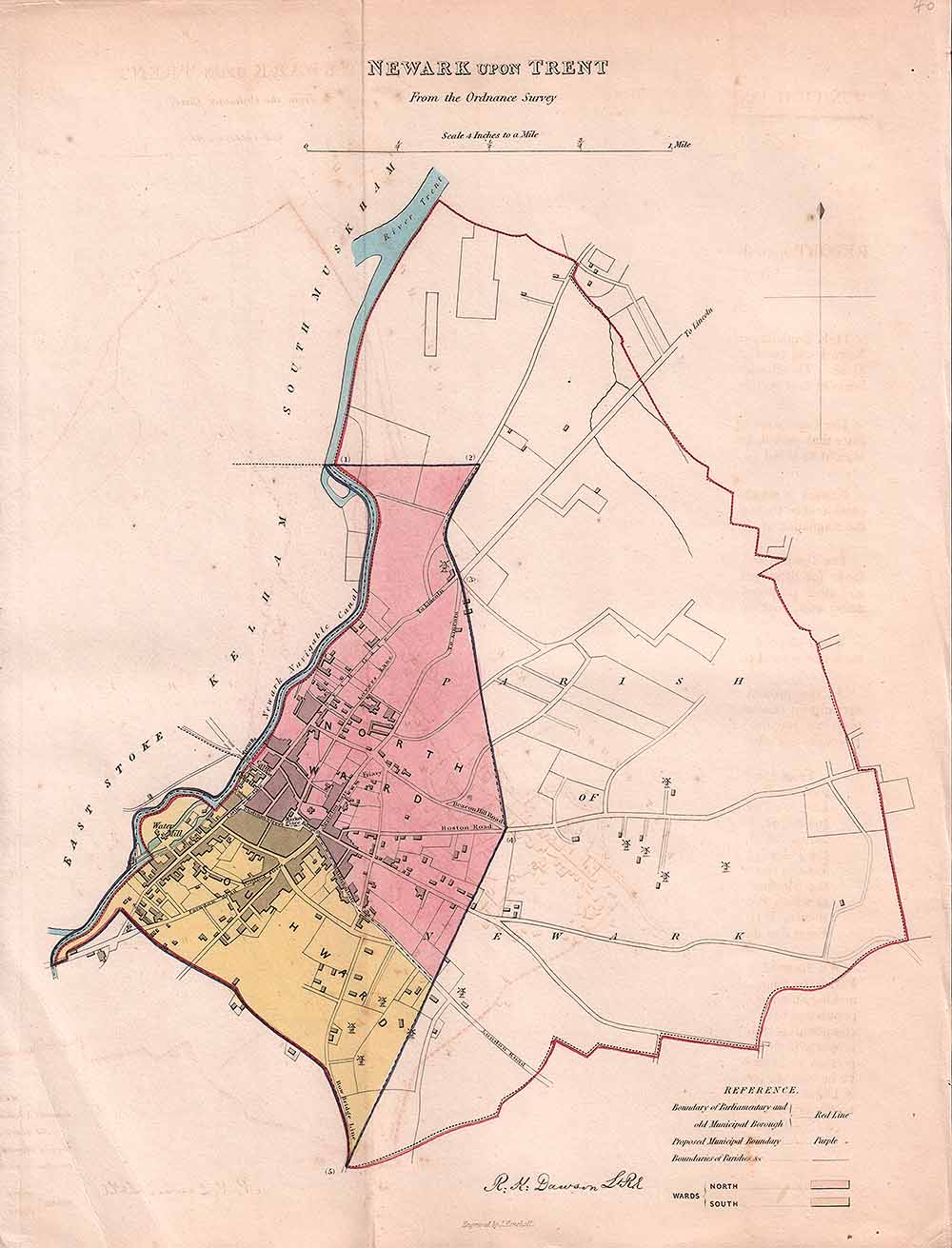 Newark upon Trent Town Plan - RK Dawson 