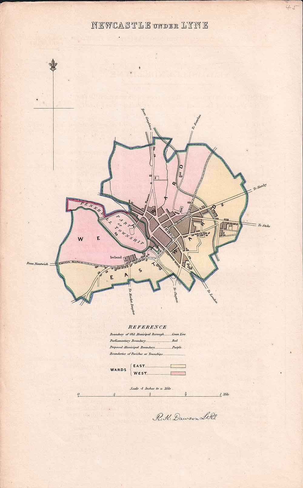 Newcastle under Lyne Town Plan - RK Dawson  