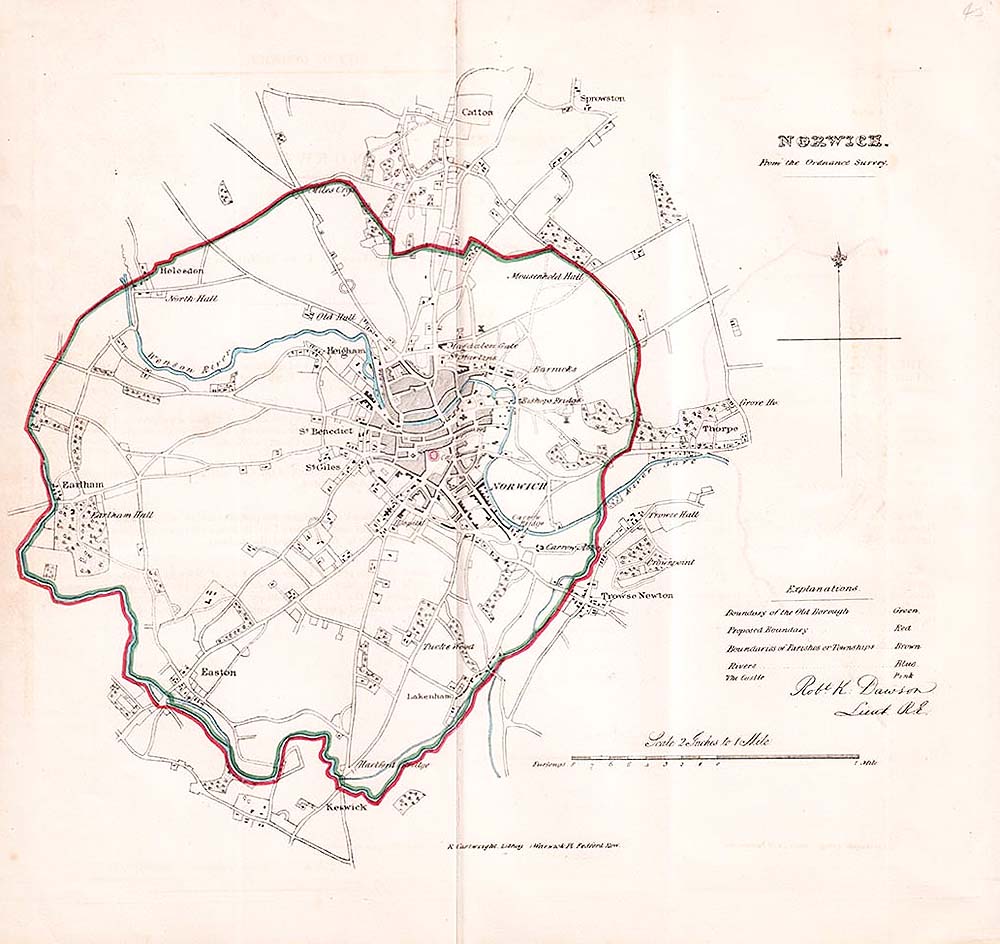 Norwich Town Plan - RK Dawson  