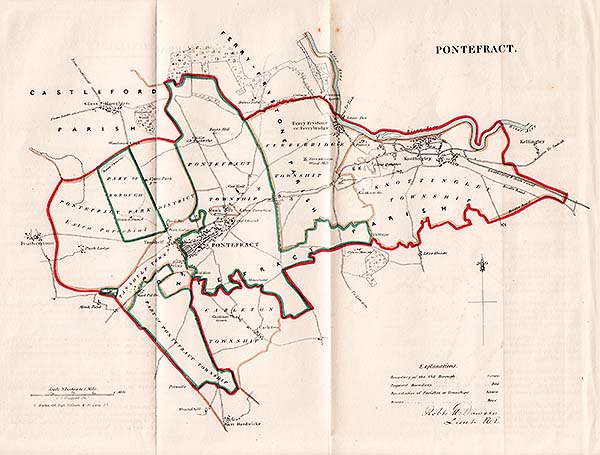 Pontefract Town Plan - RK Dawson  