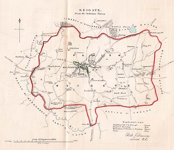 Reigate Town Plan - RK Dawson 