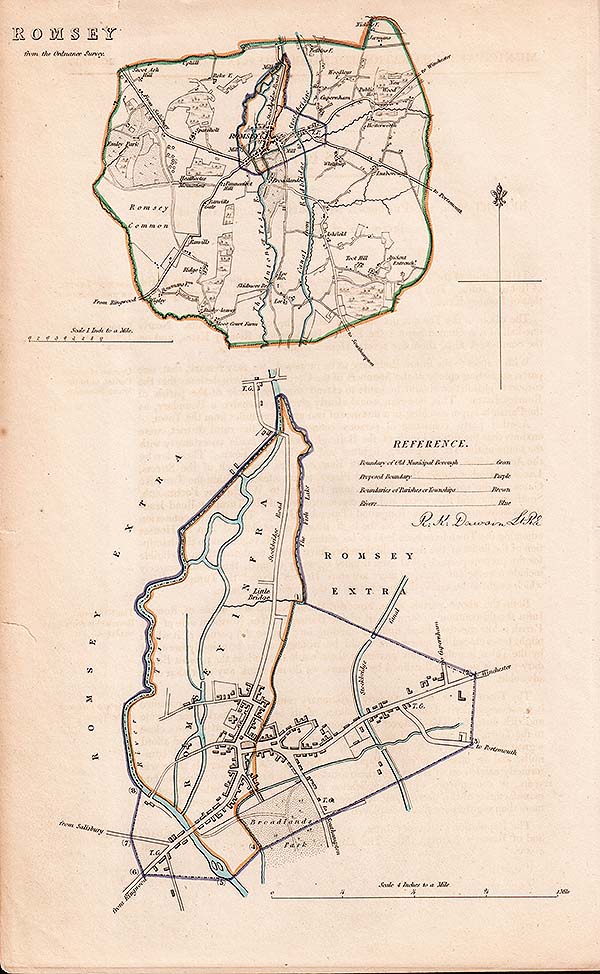 Romsey Town Plan - RK Dawson  