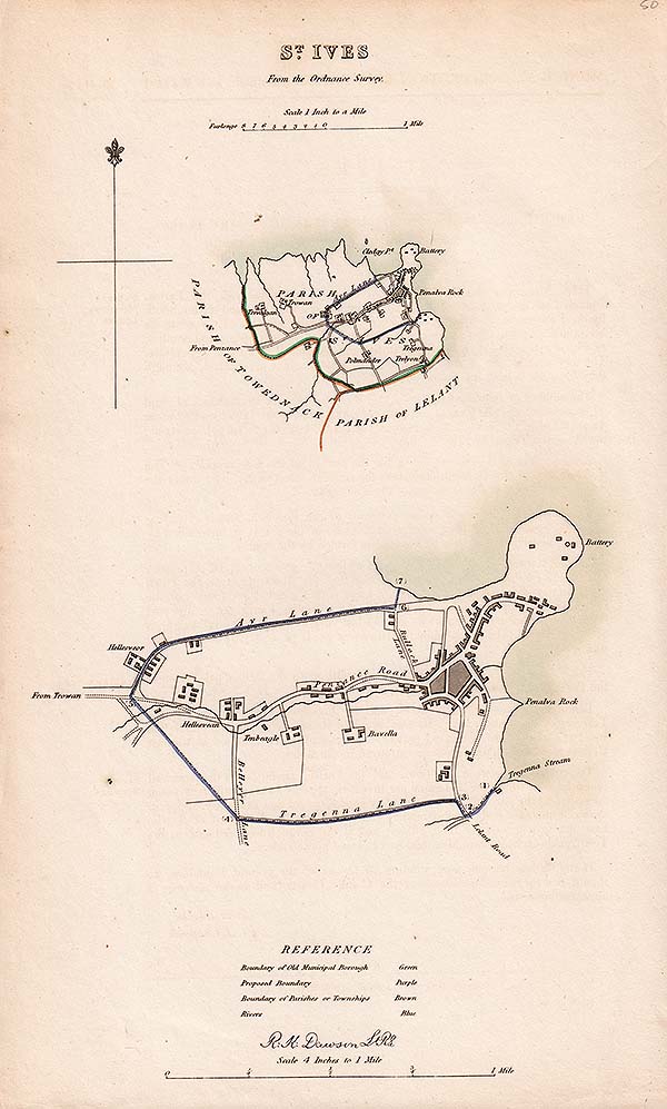 St Ives Town Plan - RK Dawson 