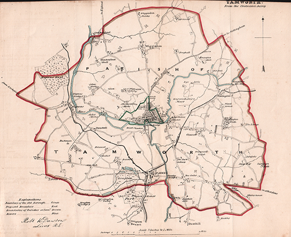 Town Plan  -  Tamworth