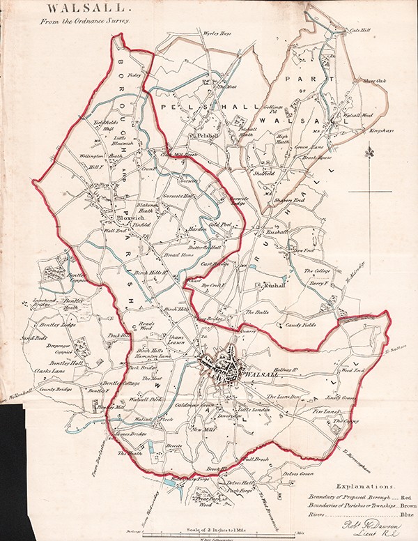 Town Plan  -  Walsall