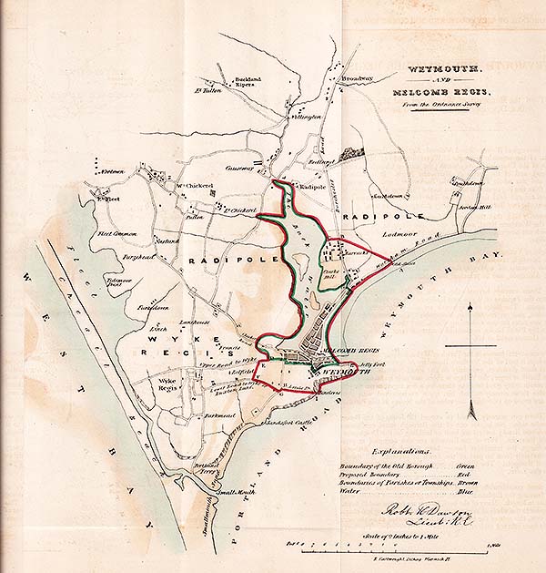 Weymouth and Melcomb Regis Town Plan - RK Dawson  