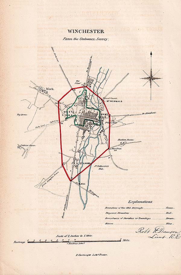 Winchester Town Plan - RK Dawson 