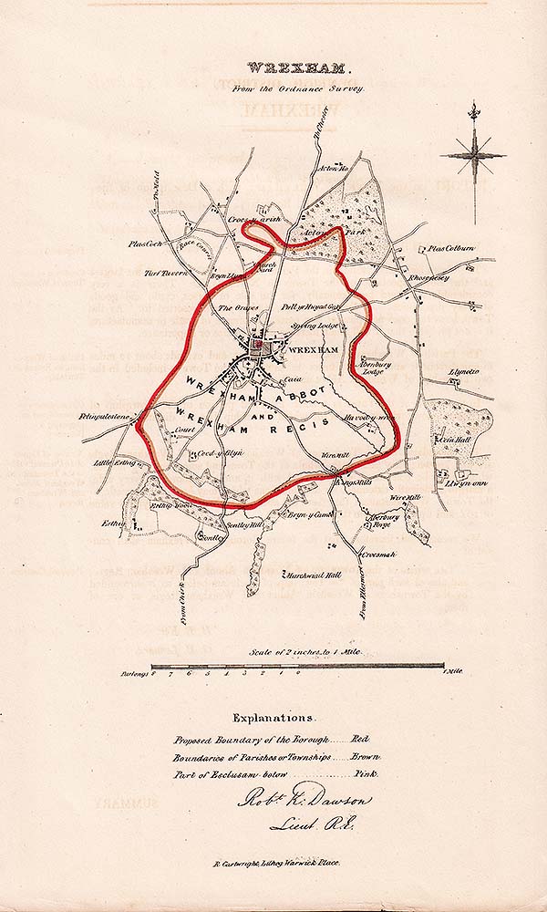 Wrexham Town Plan  -  RK Dason