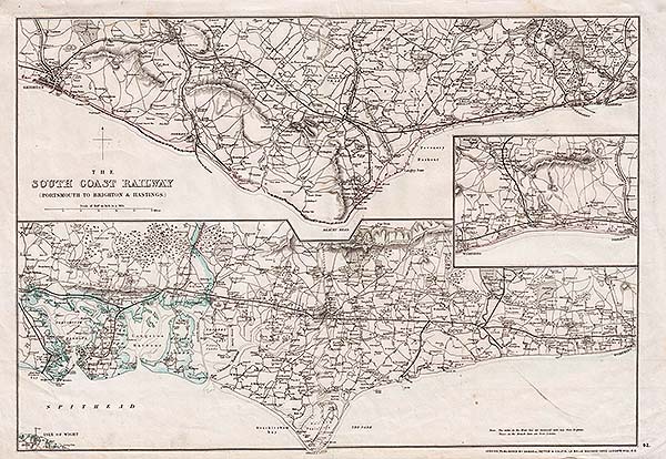 The South Coast Railway  Portsmouth to Brighton & Hastings