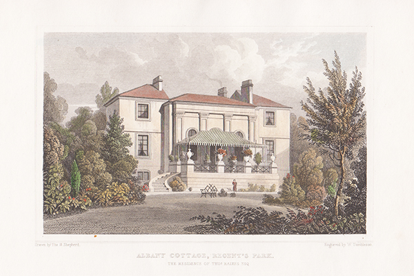 Albany Cottage Regent's Park - The Residence of Thomas Raikes Esq 