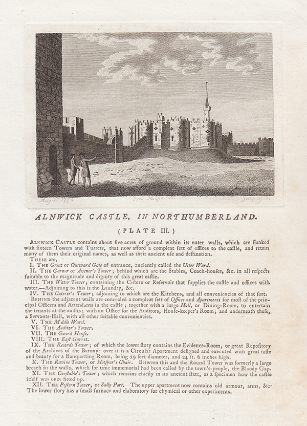 Alnwick Castle in Northumberlans  Plate III