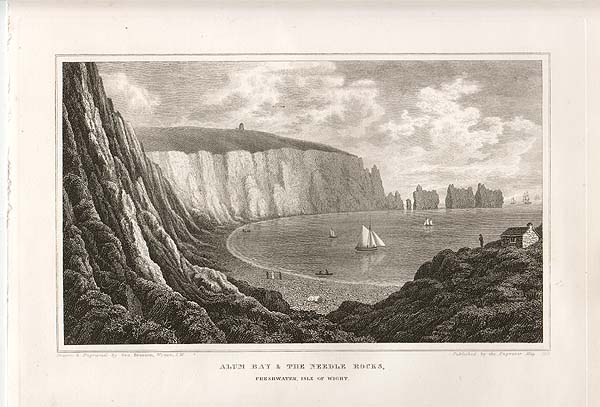 Alum Bay & the Needle Rocks Freshwater Isle of Wight