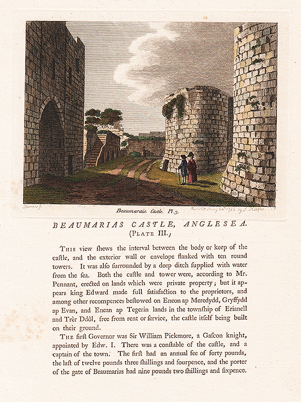 Beaumaris Catle Anglesea  Plate III