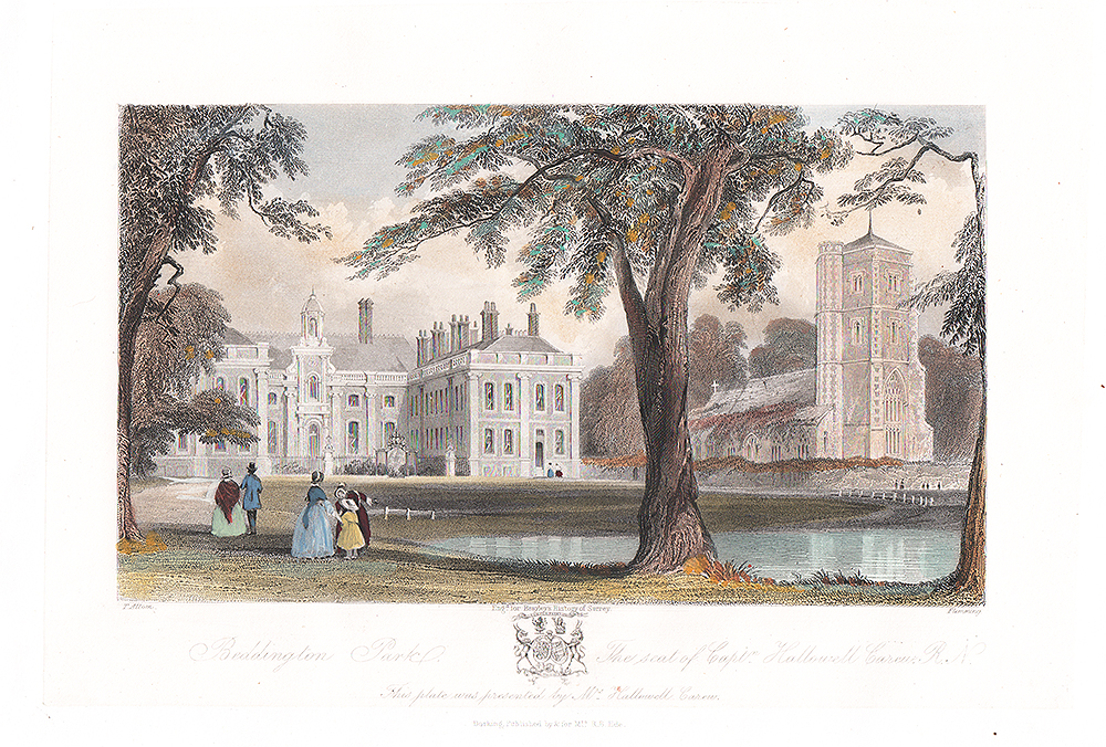Beddington Park - The Seat of Capt Hallowell Carew RN 