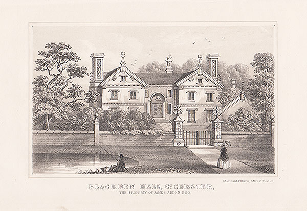 Blackden Hall Co Chester the property of James Arden Esq