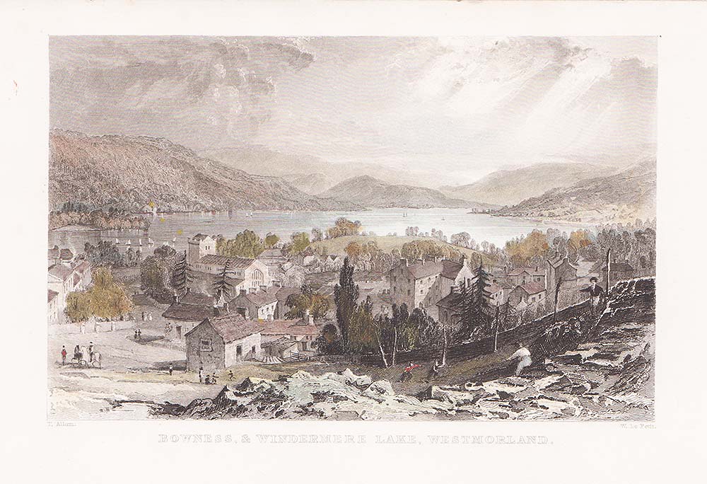Bowness and Windermere Lake Westmorland 