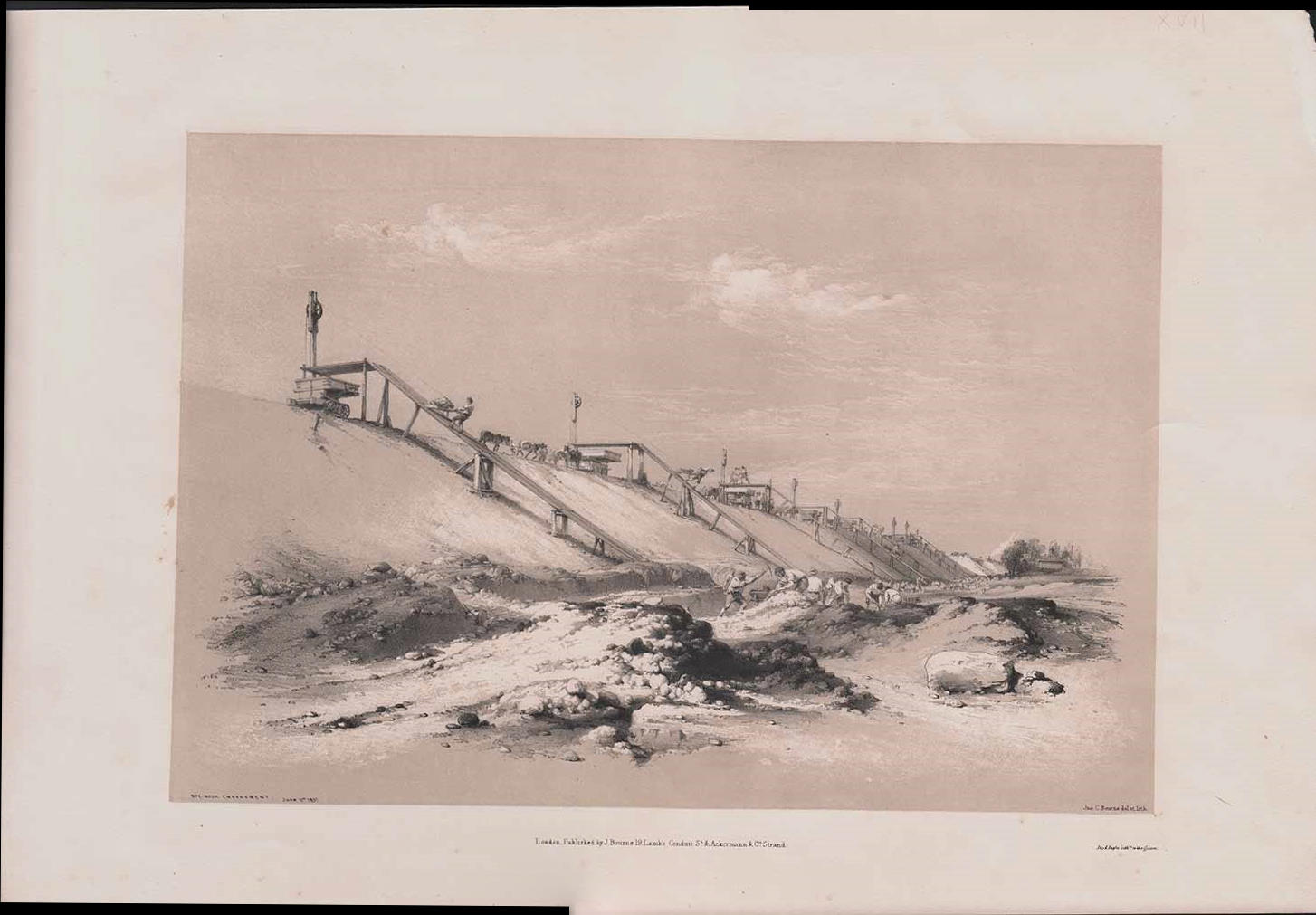 ‘Box-Moor Embankment June 11th 1837’
