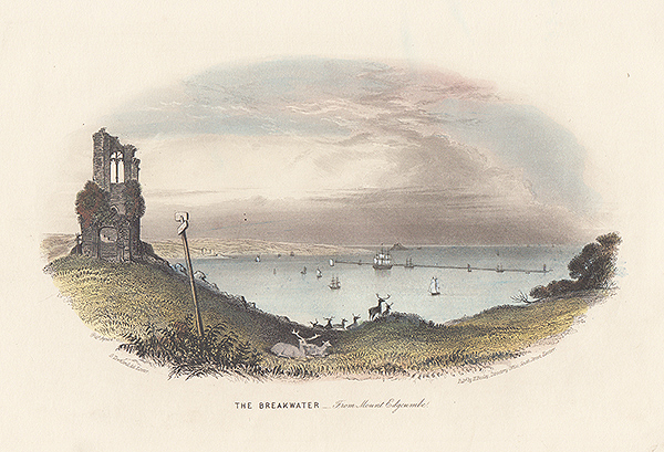 The Breakwater from Mount Edgcumbe 