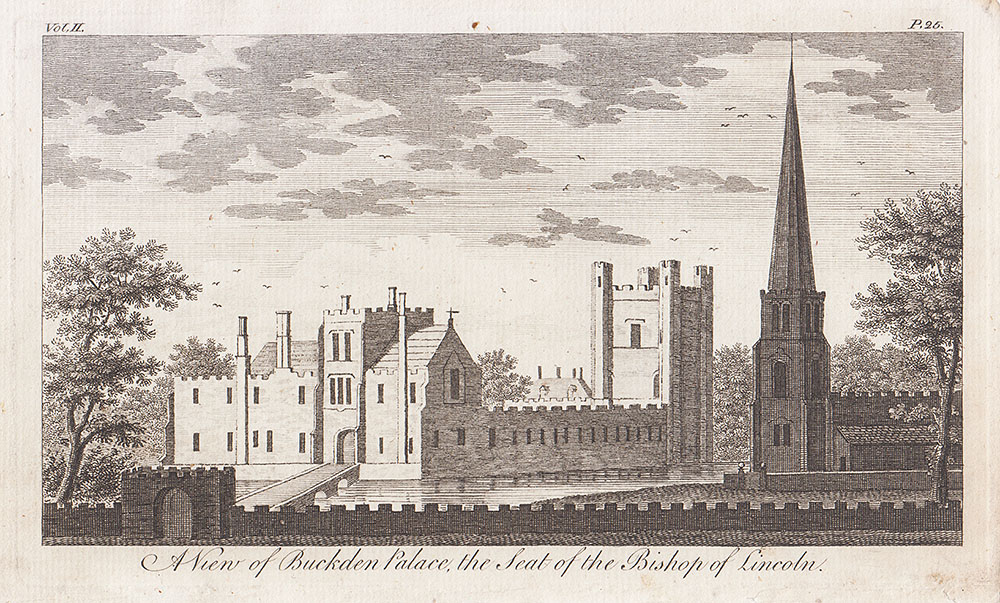 A View of Buckden Palace the Seat of the Bishop of Lincoln