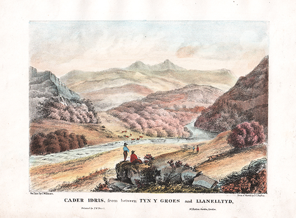 Cader Idris from between Tyn y Groes and Llanelltyd