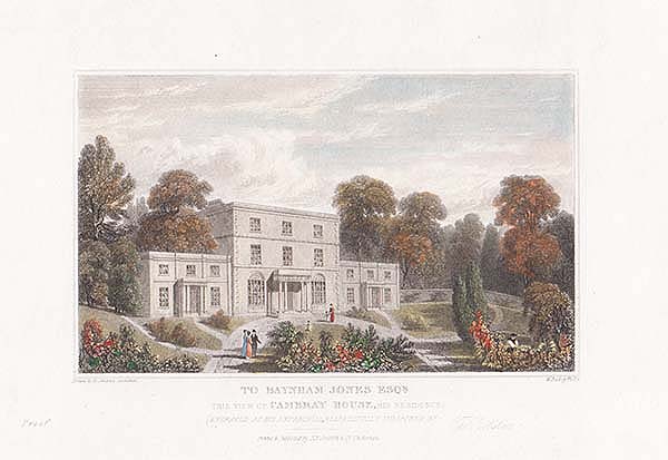 To Baynham Jones  Esq this view of Cambray House his residence 