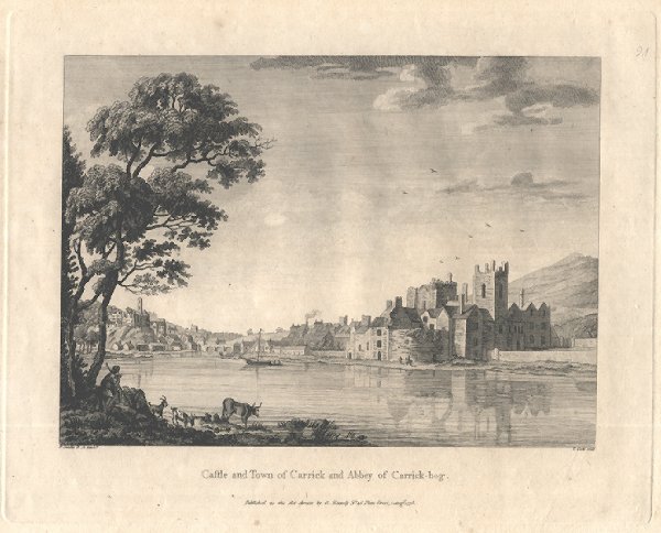 Castle and Town of Carrick and Abbey of Carrick - beg