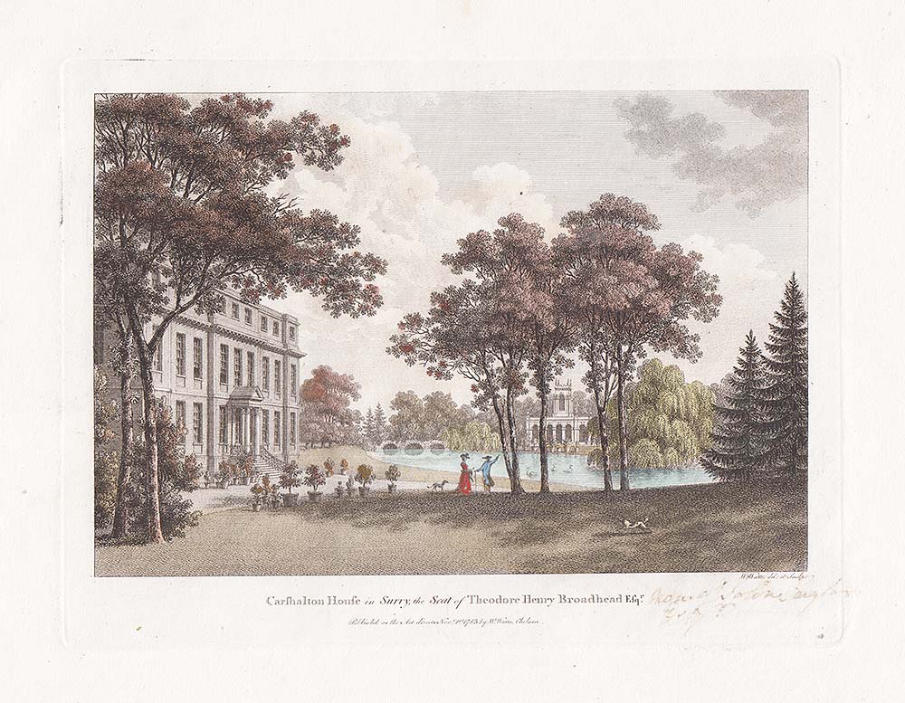 Carshalton House in Surry the Seat of Theodore Henry Broadhead Esq
