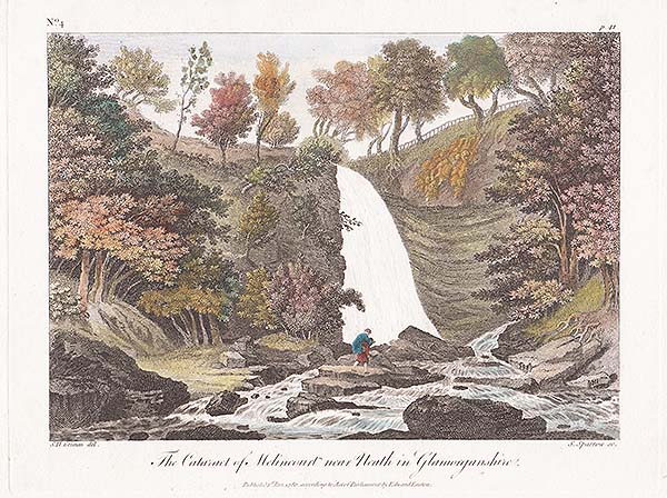 The Cataract of Melincourt near Neath in Glamorganshire  