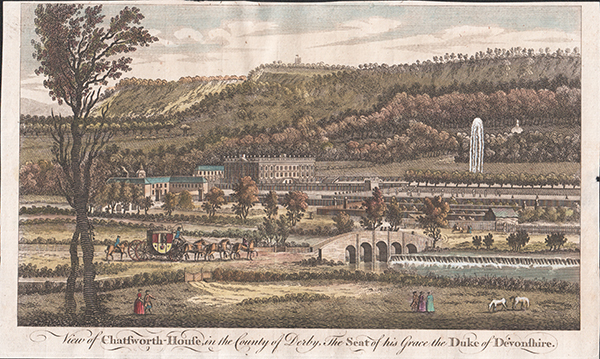 View of Chatsworth House in the County of Derby The Seat of his Grace the Duke of Devonshire