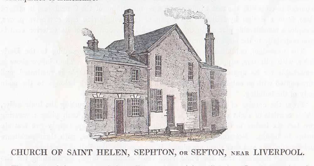 Church of St Helen, Sephton or Sefton near Liverpool.
