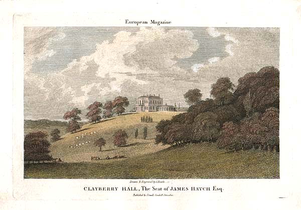 Clayberry Hall  -  The Seat of James Hatch Esq'