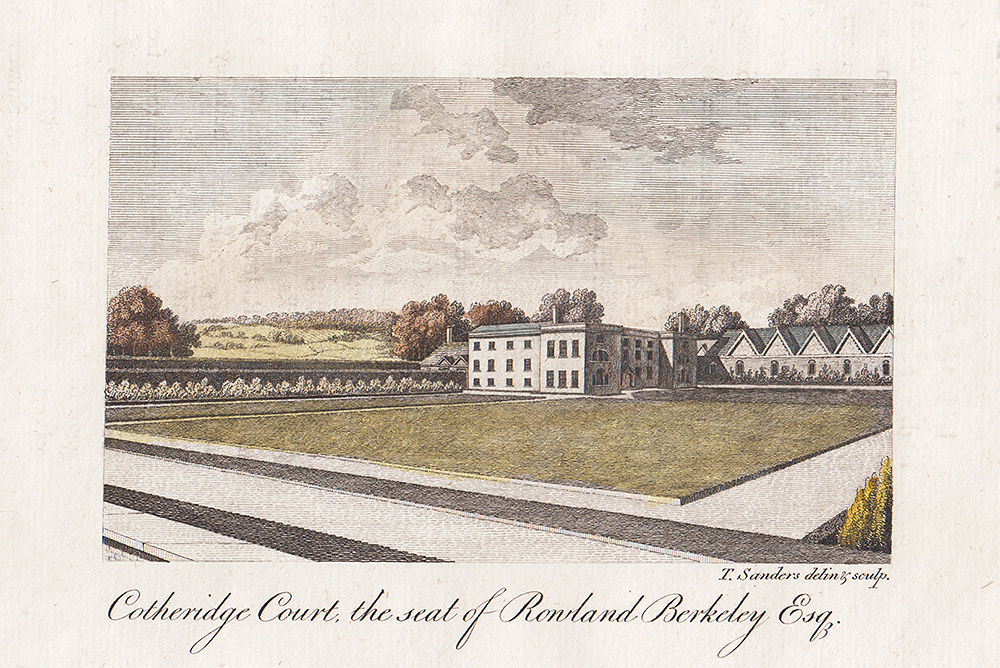 Cotheridge Court the seat of Rowland Berkeley  Esq