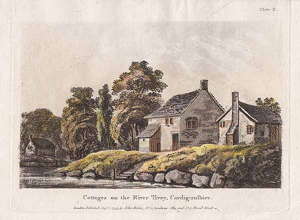 Cottages on the River Tivey Cardiganshire