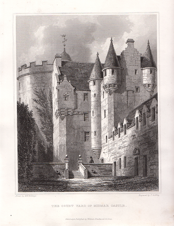 The Court Yard of Midmar Castle