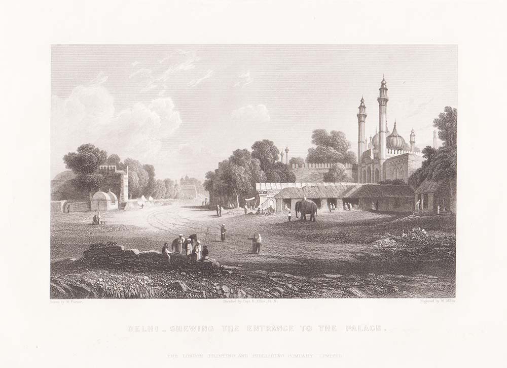 Delhi - Shewing the entrance to the Palace.