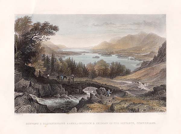 Derwent & Bassenthwaite Lakes  -  Keswick & Skiddaw in the distance Cumberlans