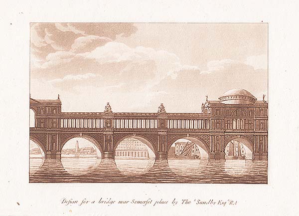 Design for a bridge near Somerset Place by Thos Sandby Esq RA 