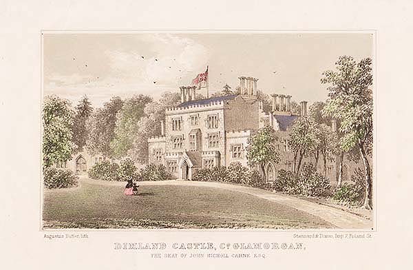 Dimland Castle Co Glamorgan The Seat of John Nicholl Carne Esq 