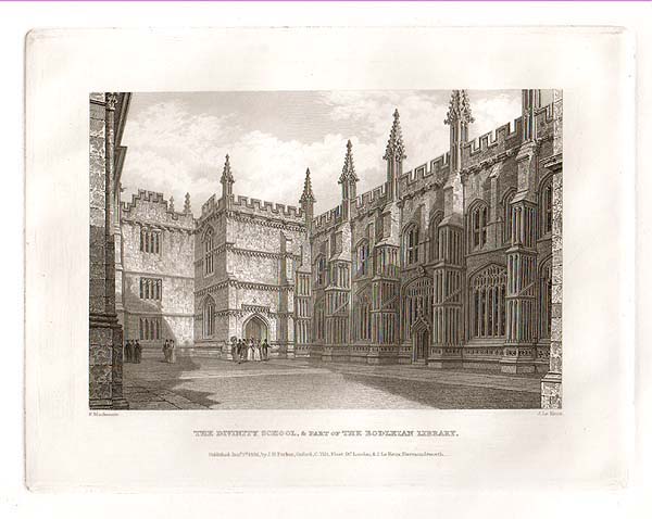 The Divinity School and Part of the Bodleian Library